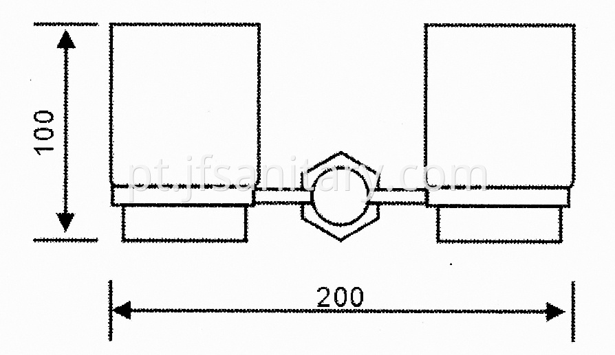 Size Of Wall Mounted Bathroom Double Cup Holder